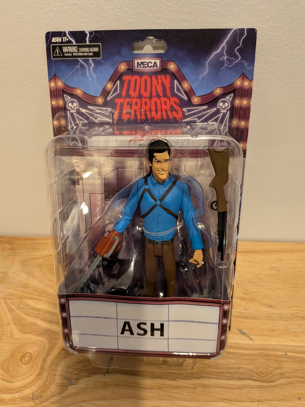 NECA Toony Terrors Ash Action Figure - Blue & Brown